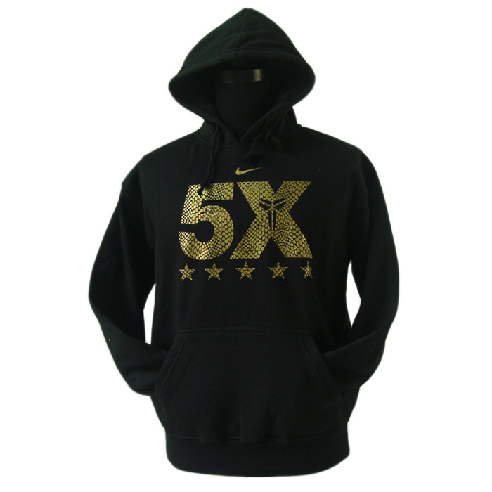  NBA Kobe Bryant Series 5X Champion Black Hoody